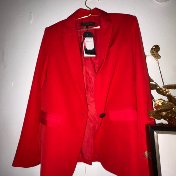 Rag & Bone Vibrant Red Jacket - Picture 12 of 13